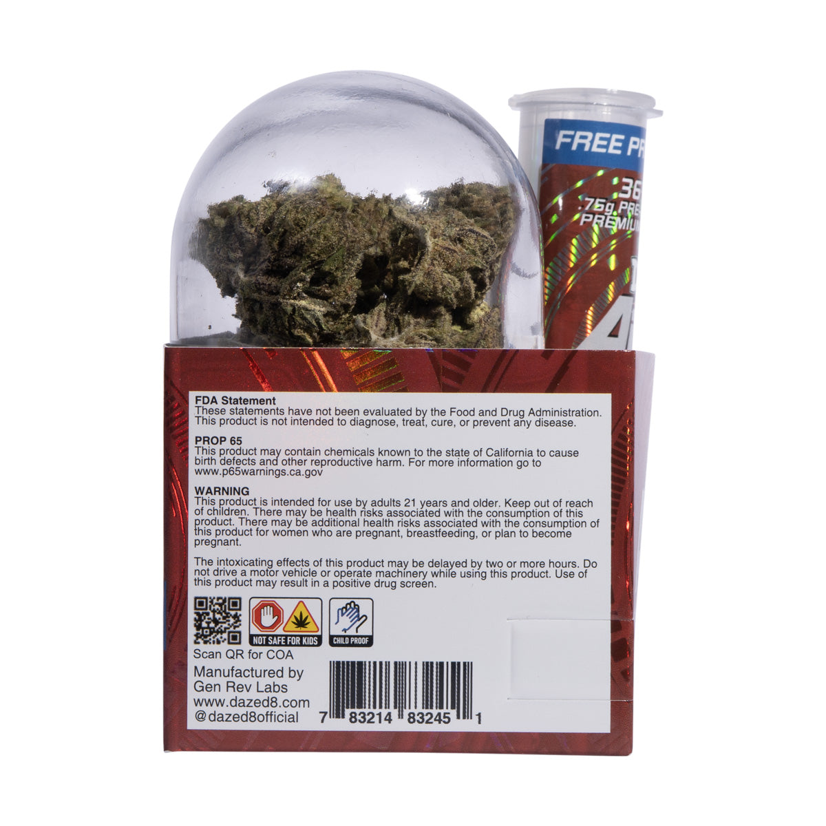 Ai Blenz THC-A Flower + Pre-Roll - Presidential Confidential (7G/Bonus .75G Pre-roll)