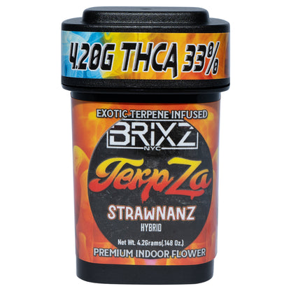 BRIXZ TerpZa THC-A Flower - Strawnanz (2G/4.2G)